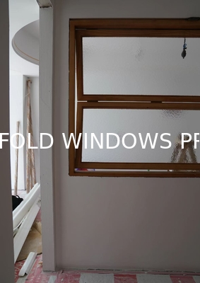 Double Glass Aluminium Alloy Bi-Folding Windows Sound Insulation Impact Aluminum Frameless Bifold Window