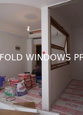 Double Glass Aluminium Alloy Bi-Folding Windows Sound Insulation Impact Aluminum Frameless Bifold Window