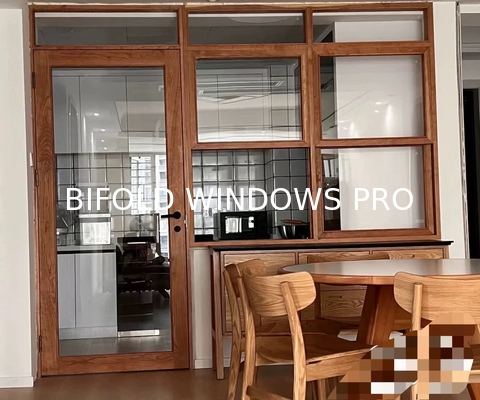 Double Glass Aluminium Alloy Bi-Folding Windows Sound Insulation Impact Aluminum Frameless Bifold Window