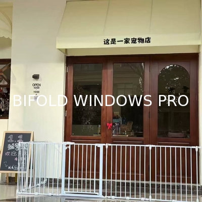 China Aluminum Bifold Window Double Glazing Tempered Glass Aluminium Folding Windows