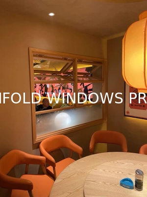 European Design Space-Saving Aluminium Soundproof Thermal Break Folding Window Aluminum