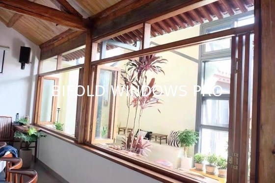Hot Style Design Wholesale Commercial Use Bifold Folding Windows