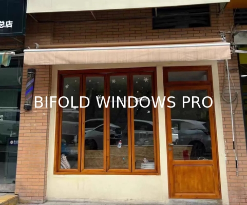 Sound Proof Accordion Aluminum Bifold up Window Hurricane Impact Terrace Multi Panel Folding Patio windows