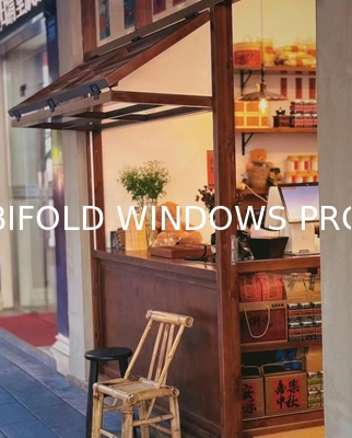 Sound Proof Accordion Aluminum Bifold up Window Hurricane Impact Terrace Multi Panel Folding Patio windows