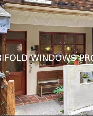 Sound Proof Accordion Aluminum Bifold up Window Hurricane Impact Terrace Multi Panel Folding Patio windows