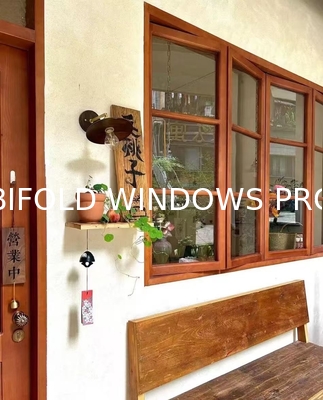 Sound Proof Accordion Aluminum Bifold up Window Hurricane Impact Terrace Multi Panel Folding Patio windows