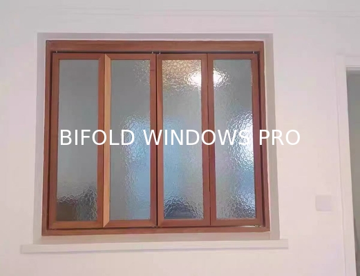 Modern Aluminum Vertical Folding Window, Push up Fold up Glass Folding Window