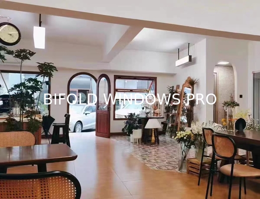 Modern Aluminum Vertical Folding Window, Push up Fold up Glass Folding Window