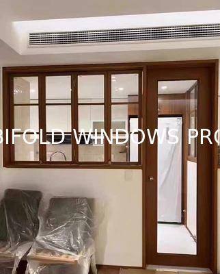 Modern Aluminum Vertical Folding Window, Push up Fold up Glass Folding Window
