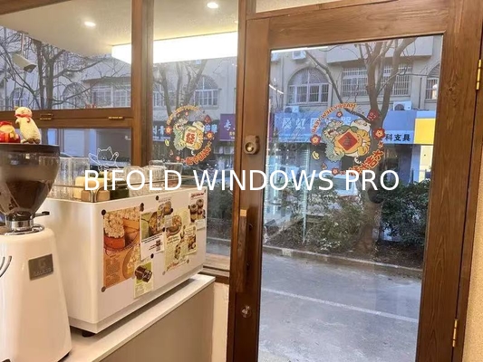 Modern Aluminum Vertical Folding Window, Push up Fold up Glass Folding Window
