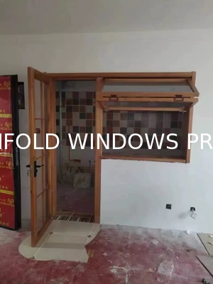 Aluminium Hurricane-Proof Vertical Bifold up Windows Plastic Steel Vertical Folding Design Push-Up Feature Aluminum