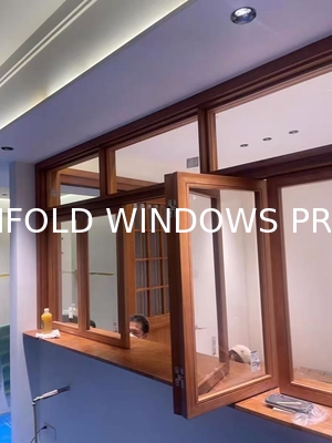 Exterior Bi Folding Window Folding Glass Window Aluminium Bifold window woodern