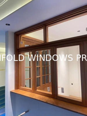 Exterior Bi Folding Window Folding Glass Window Aluminium Bifold window woodern