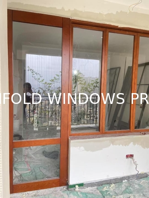 Exterior Bi Folding Window Folding Glass Window Aluminium Bifold window woodern