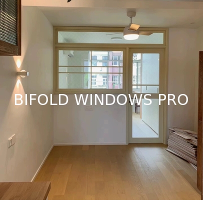 Exterior Bi Folding Window Folding Glass Window Aluminium Bifold window woodern