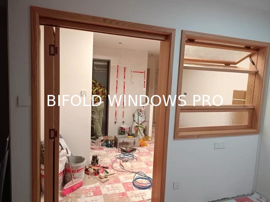 Anti-Theft Insulated Folding Window Bulletproof Hurricane-Resistant Double Glazed Aluminum for Homes