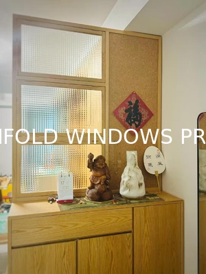 Exterior Bi Folding Window Folding Glass Window Aluminium Bifold window woodern