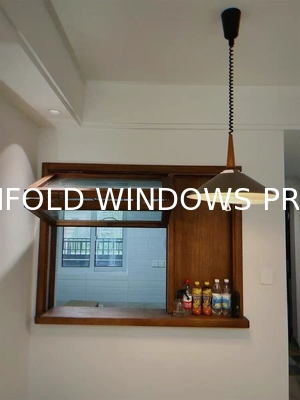Folding Double Tempered Glass Aluminium windows Multi Fold -up Window Hurricane Proof Folding Windows