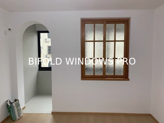 Folding Double Tempered Glass Aluminium windows Multi Fold -up Window Hurricane Proof Folding Windows
