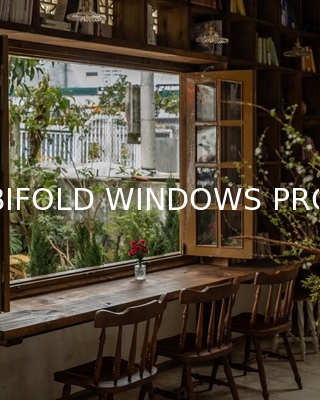 DERCHI Fold up Black Aluminium Bifold Windows Double Glazed Glass Balcony Vertical Folding Window