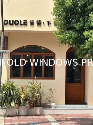 Folding Double Tempered Glass Aluminium windows Multi Fold -up Window Hurricane Proof Folding Windows