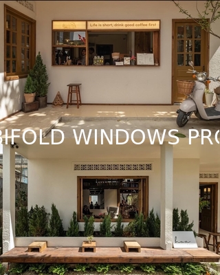 DERCHI Fold up Black Aluminium Bifold Windows Double Glazed Glass Balcony Vertical Folding Window