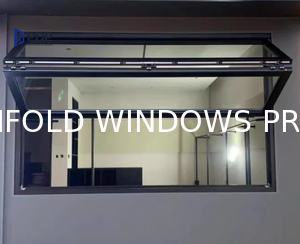 Tempered Glass Folding Windows - Safety Certified EN 12150