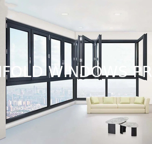 Tempered Glass Folding Windows - Safety Certified EN 12150
