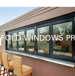 Tempered Glass Folding Windows - Safety Certified EN 12150