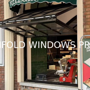 Tempered Glass Folding Windows - Safety Certified EN 12150