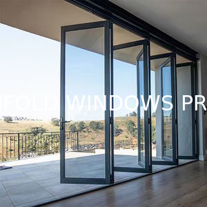 High-Ventilation Folding Windows - Adjustable 180-Degree Opening