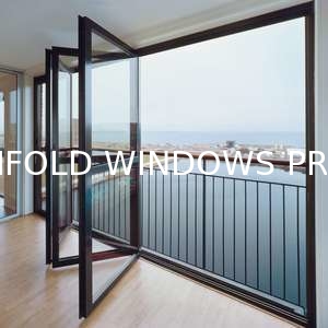 Privacy Folding Windows with Built-In Blinds - No External Shading Needed