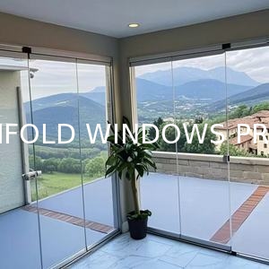 Privacy Folding Windows with Built-In Blinds - No External Shading Needed