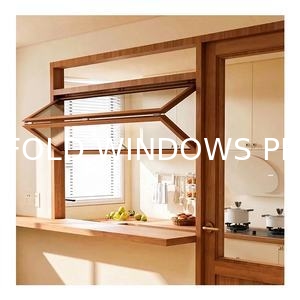 Privacy Folding Windows with Built-In Blinds - No External Shading Needed