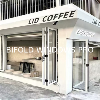 High Quality Sound Proof Aluminium Windows Bifold Glass Window Screens Bifold Aluminium Doors and windows