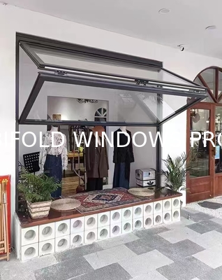 High Quality Sound Proof Aluminium Windows Bifold Glass Window Screens Bifold Aluminium Doors and windows