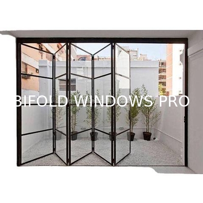 Hybrid Wood-Aluminum Folding Windows - Interior Oak Veneer