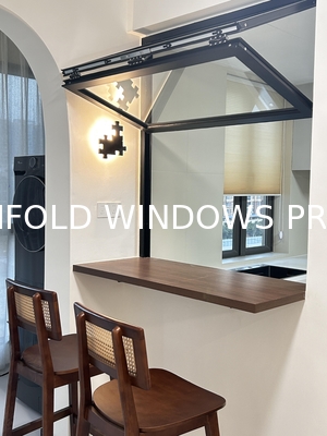 Retractable Screen Folding Windows - Invisible Mesh Storage