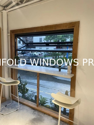 Hydrophilic Nanocrystalline Self-Cleaning Folding Windows - UV-Activated Photocatalytic Coating