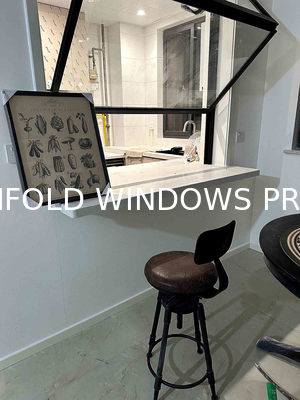 Hybrid Solid Oak Interior with Aluminum Clad Folding Windows - 5mm Wood Veneer Options