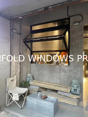 Hybrid Solid Oak Interior with Aluminum Clad Folding Windows - 5mm Wood Veneer Options