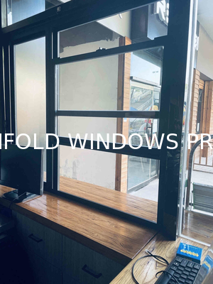 Retractable Solar Screen Folding Windows - Recessed Cassette Storage System