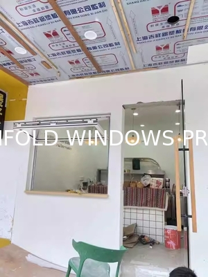 Horticulture Folding Window System Facilitating Direct Access to Raised Herb Beds from Kitchen Counters