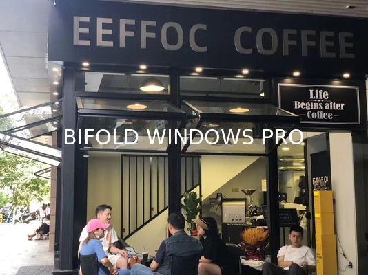 Interior Courtyard Folding Window Connection Enabling Climate-Controlled Access to Enclosed Garden Spaces