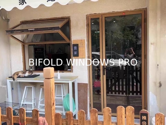 Interior Courtyard Folding Window Connection Enabling Climate-Controlled Access to Enclosed Garden Spaces