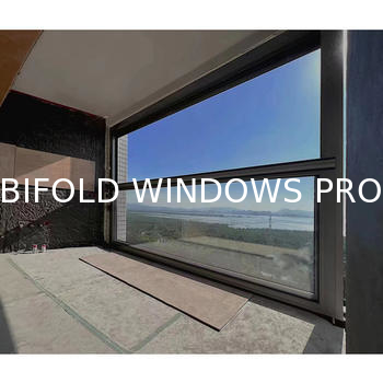 Fireplace-Adjacent Folding Window Solution Allowing Safe Ventilation During Winter Evenings with Insulated Glass