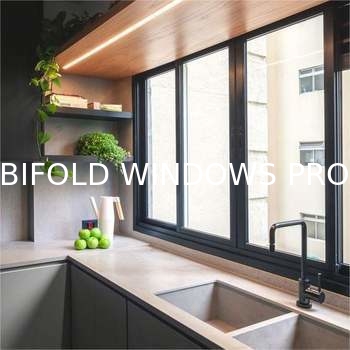 Fireplace-Adjacent Folding Window Solution Allowing Safe Ventilation During Winter Evenings with Insulated Glass