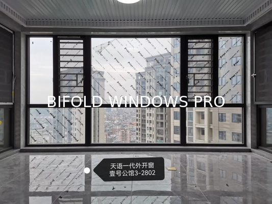 Light-Diffusing Folding Window Design Creating Soft Ambiance in Bathroom Sanctuaries and Meditation Corners