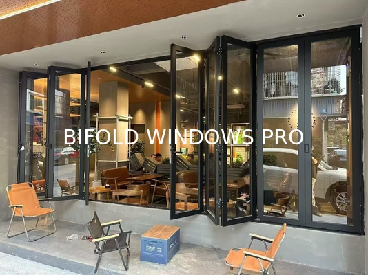 Weather-Resistant Multi-Panel Folding Window Providing Reliable Shelter from Coastal Winds and Rainy Day Conditions