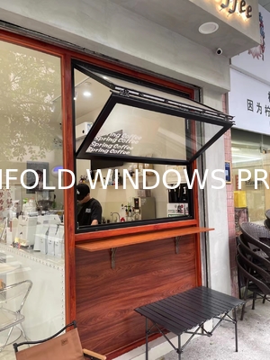 Lounge-Adjacent Folding Window Enabling Breezy Afternoon Naps with Adjustable Light Filtering